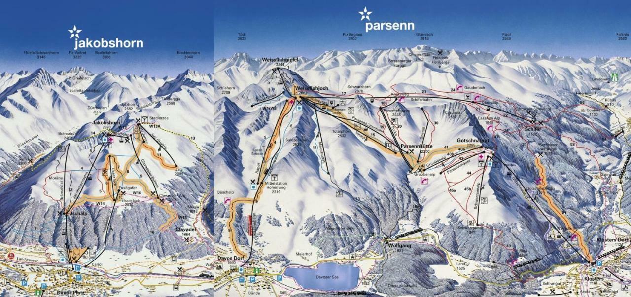 Spectacular View & Central Location In Давос Екстериор снимка